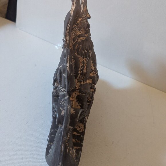 NWT Michael's Santa in Sleigh Faux Antique Baking Mold Holiday Christmas Decor - Picture 6 of 8